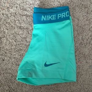 Mint Nike Pro Spandex